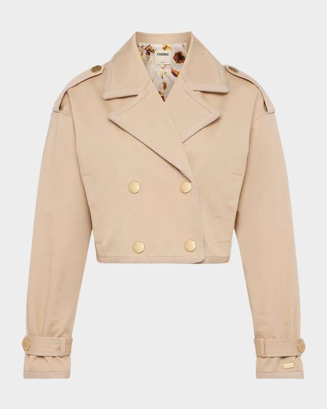 Kento Cropped Trench Coat